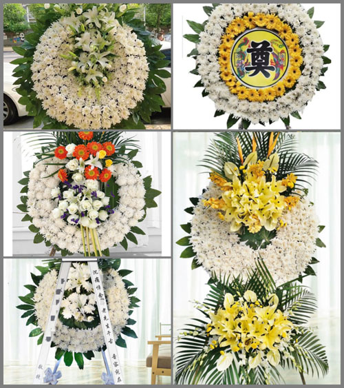 四川成都都江堰市玉堂镇石牛村花圈速递